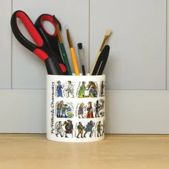 Picturemaps Tea-Writers & Characters Bone China Pen Pot