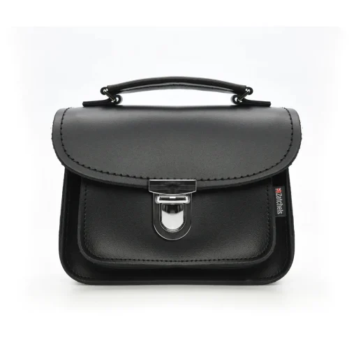 Zatchels Bags-Handmade Leather Luna Black Small Handbag
