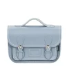 Zatchels Bags-Handmade Leather Midi Satchel - Lilac Grey