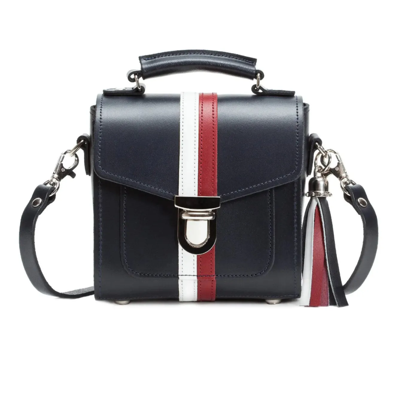 Zatchels Bags-Handmade Leather Sugarcube British Edit Plus Handbag