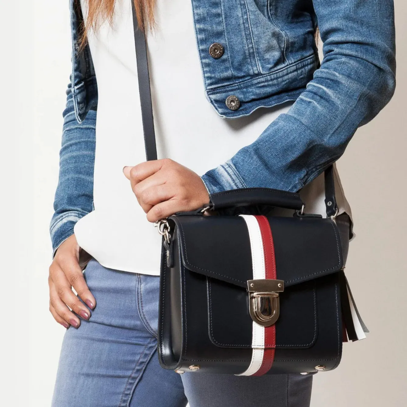 Zatchels Bags-Handmade Leather Sugarcube British Edit Plus Handbag